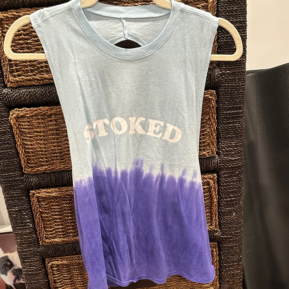 Spiritual Gangster Blue and Purple Muscle Tee